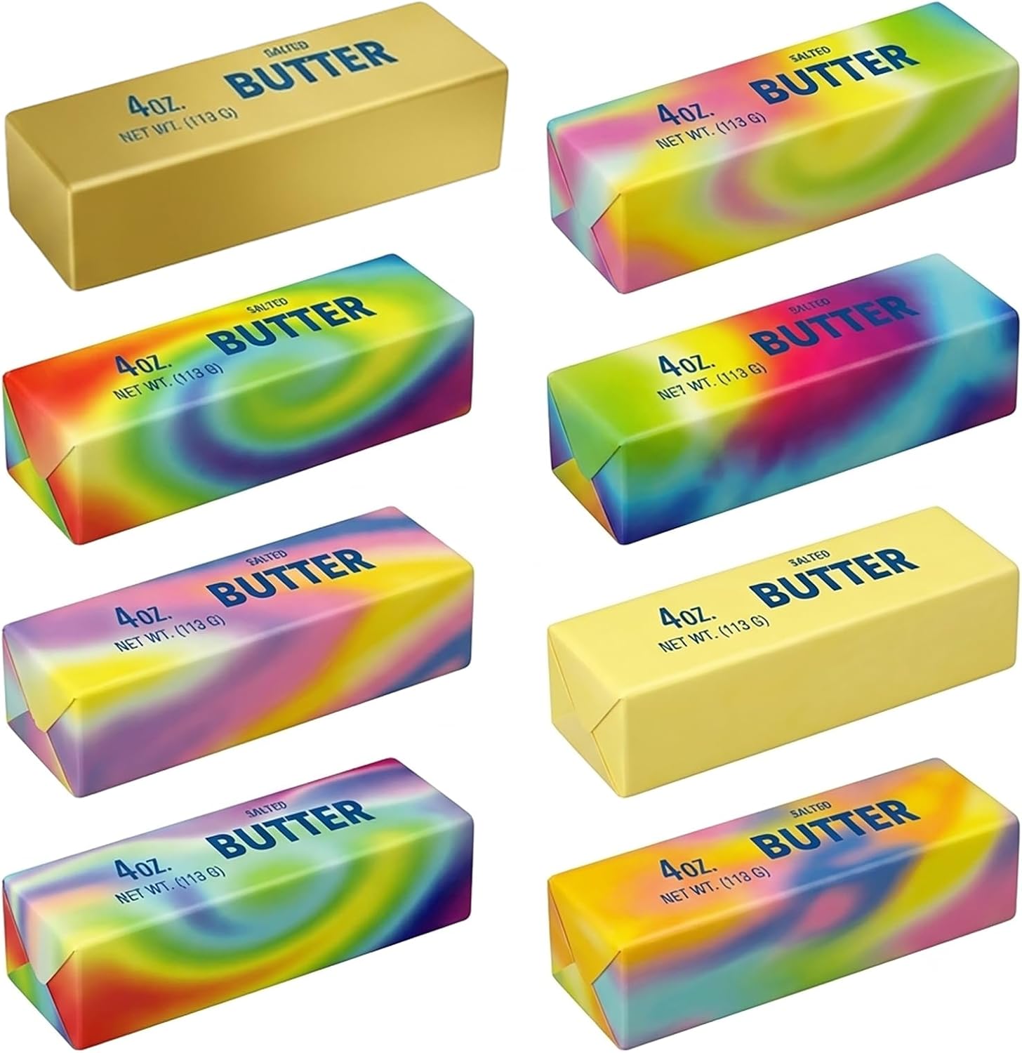 Detalle de TCRDDQF Butter Squishy Stress Toy, 8-Piece Slow-Rising TPR Fidget Set
