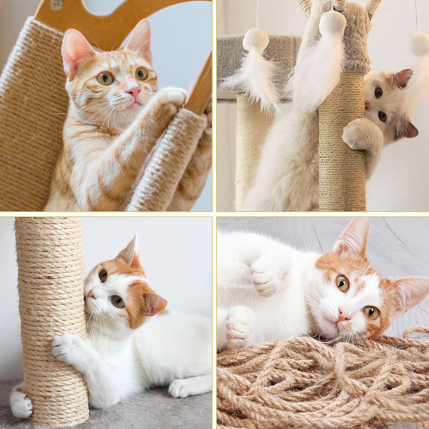 Thumbnail 6 de Sisalseil für Kratzbaum 6 mm x 60 m – Sisal-Kratzbaum Schnur zum Reparieren und Basteln