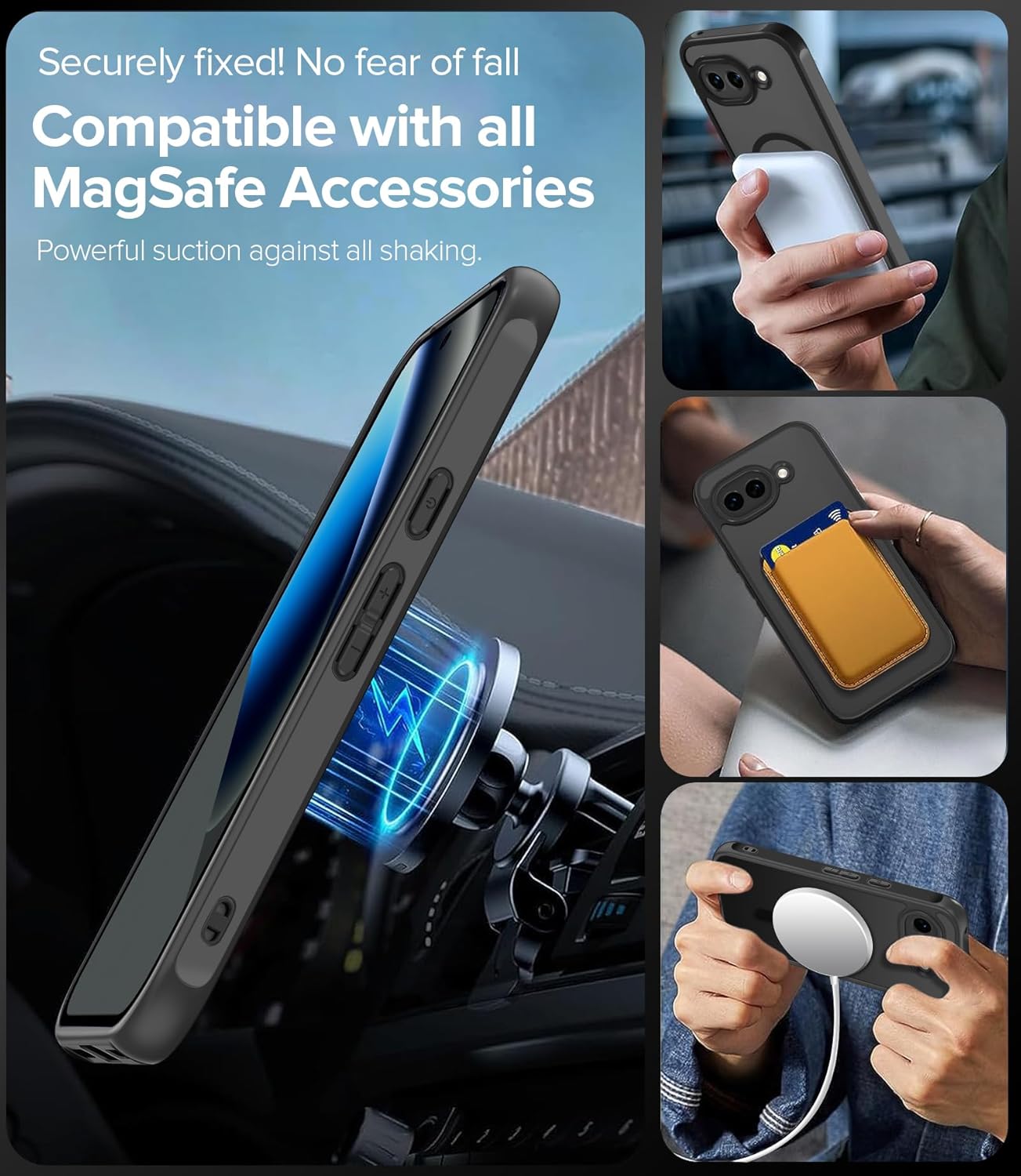 Thumbnail 3 de ivoler 3-in-1 Magnetic Case for Google Pixel 10a with 2 Pack Screen Protectors – Military-Grade Protection