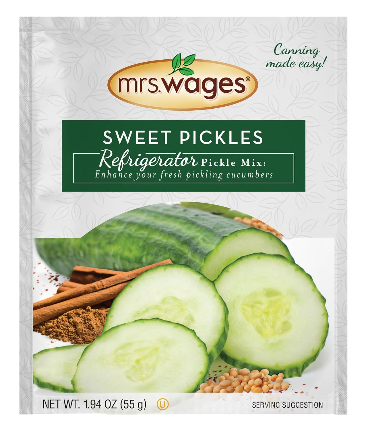 Detalle de Mrs. Wages Sweet Pickle Refrigerator Mix, 1.9 oz