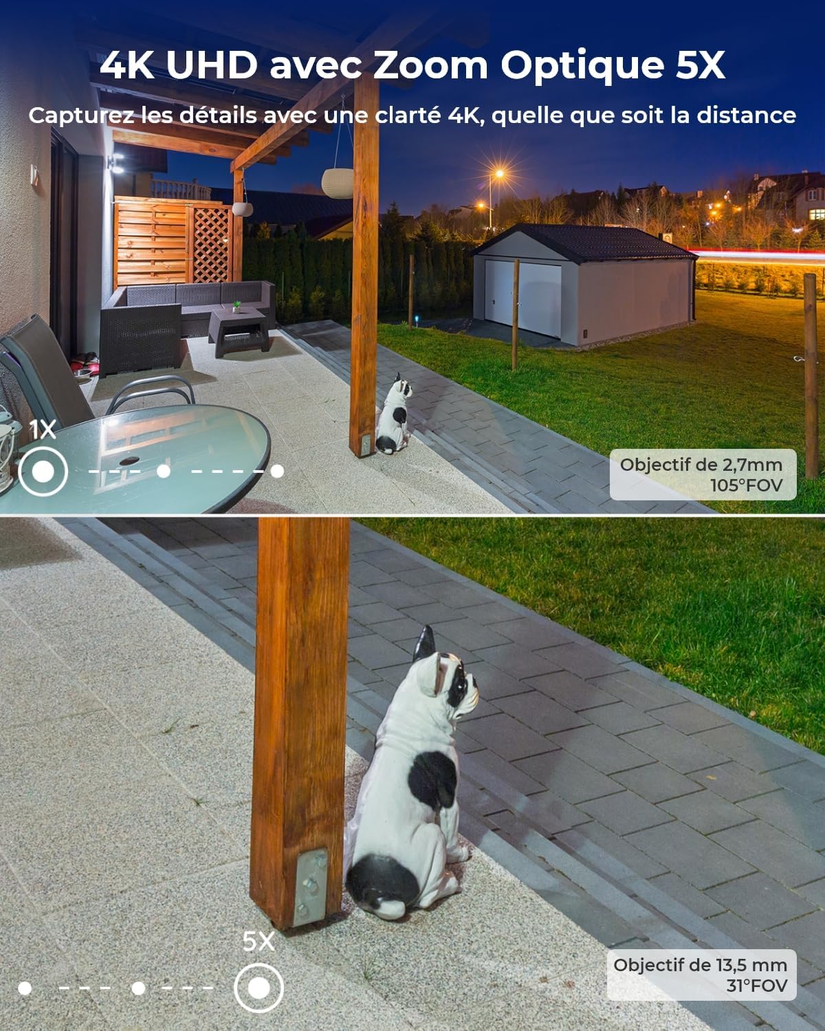 Detalle de Reolink 4K Camera Surveillance WiFi Extérieure 🛡️?