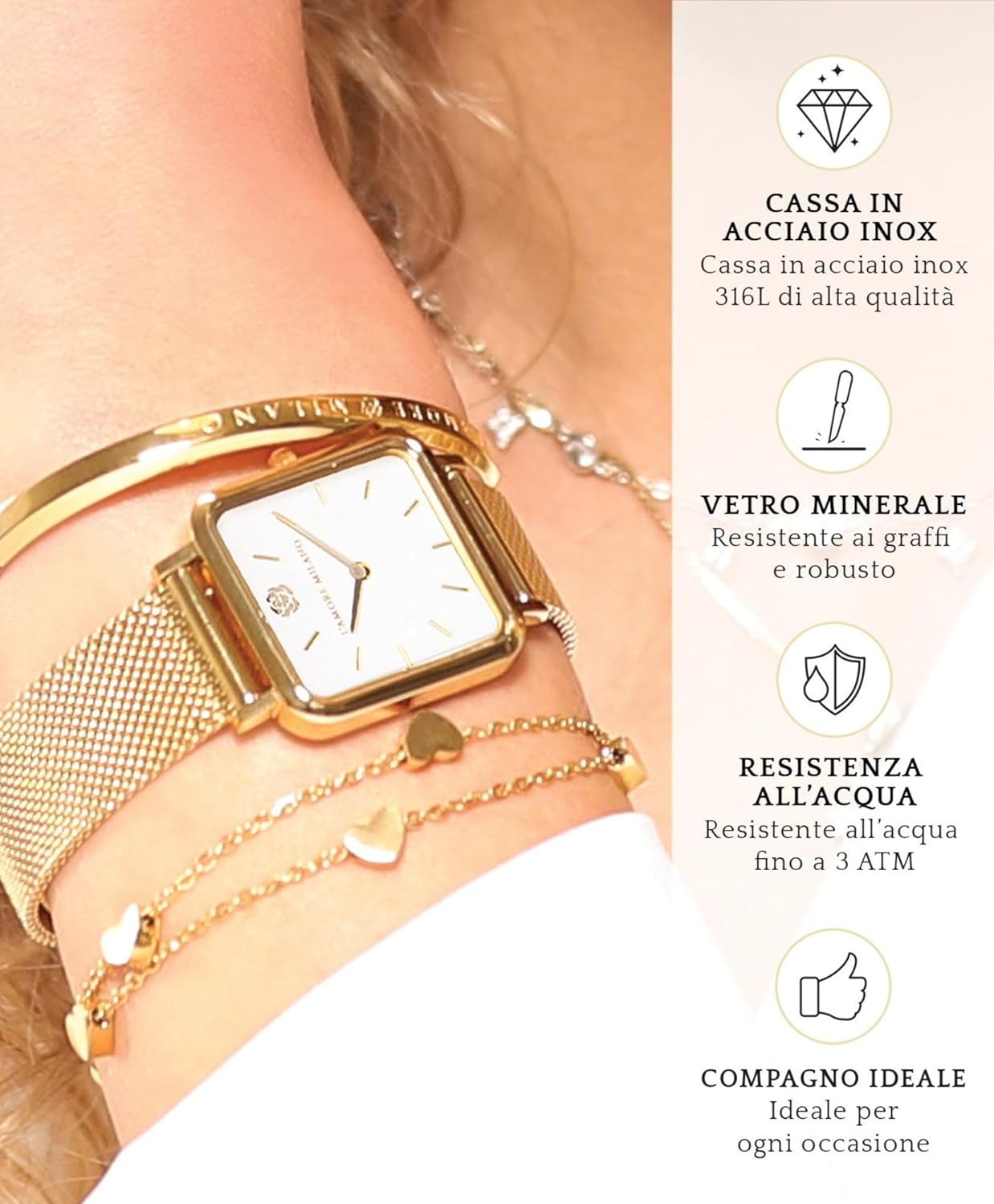 Thumbnail 3 de L'AMORE MILANO Orologio da donna in confezione regalo: stile contemporaneo e dettaglio audace