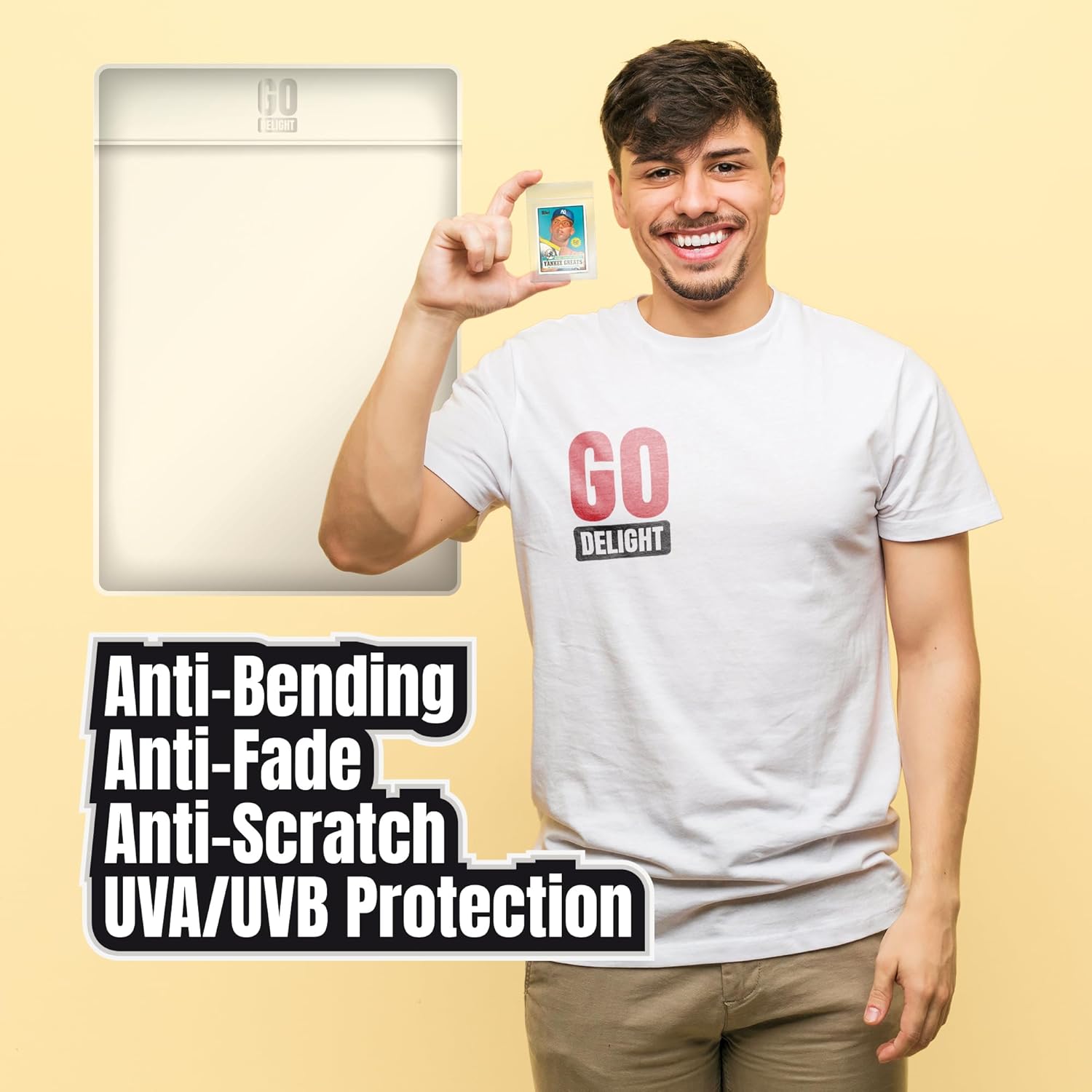 Thumbnail 4 de Semi-Rigid Card Holders Bundle for PSA, SGC, BGS, CSG Grading (100 Pack) — Baseball Card Sleeves + 50 Soft Sleeves
