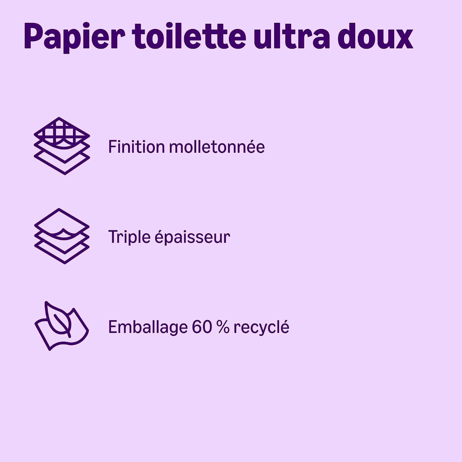 Detalle de By Amazon Papier Toilette 3 Épaisseurs Matelassé – 9 Rouleaux, FSC, Doux et Soyeux