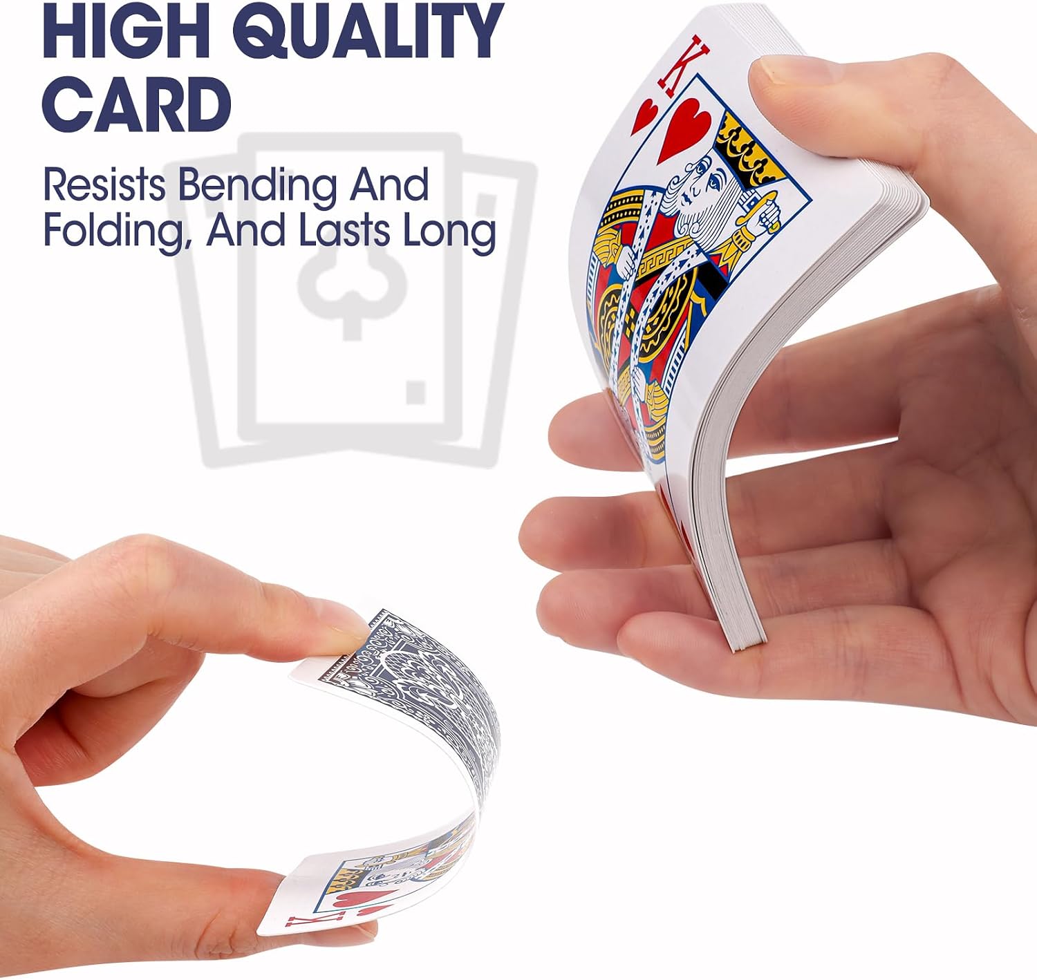 Detalle de BGUP Playing Cards: 50 Deck Bulk Standard Size Poker Cards in Red & Blue
