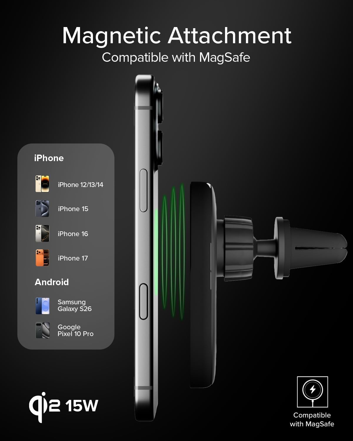 Thumbnail 4 de SBS Qi2 15W Chargeur MagSafe auto