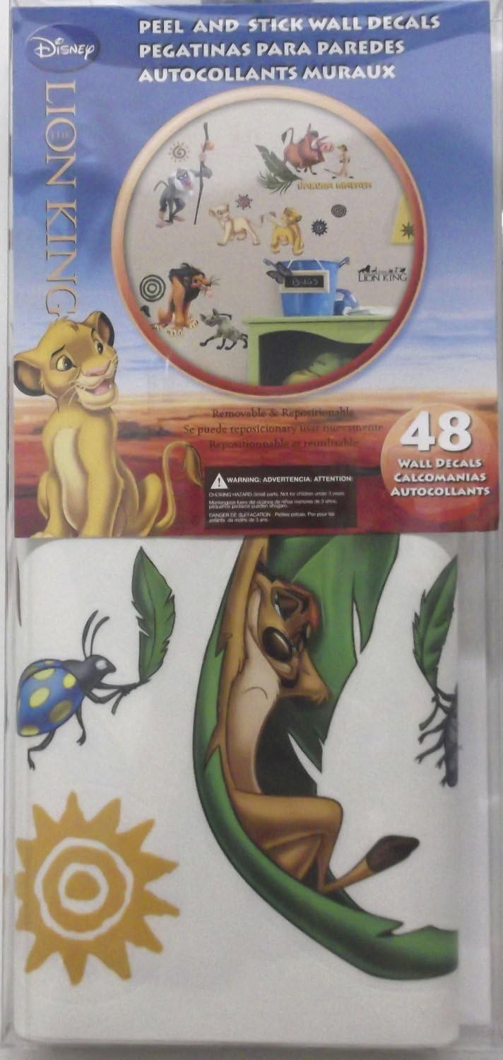 Detalle 2 de RoomMates RMK1921SCS The Lion King Peel-and-Stick Wall Decals