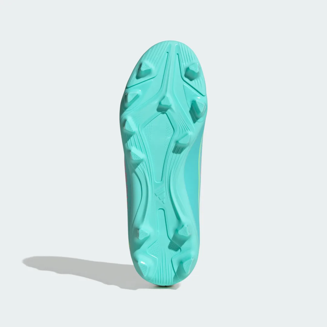 Detalle 2 de Bota de fútbol para niños Adidas F50 MESSI CLUB, césped natural seco y multisuperficie