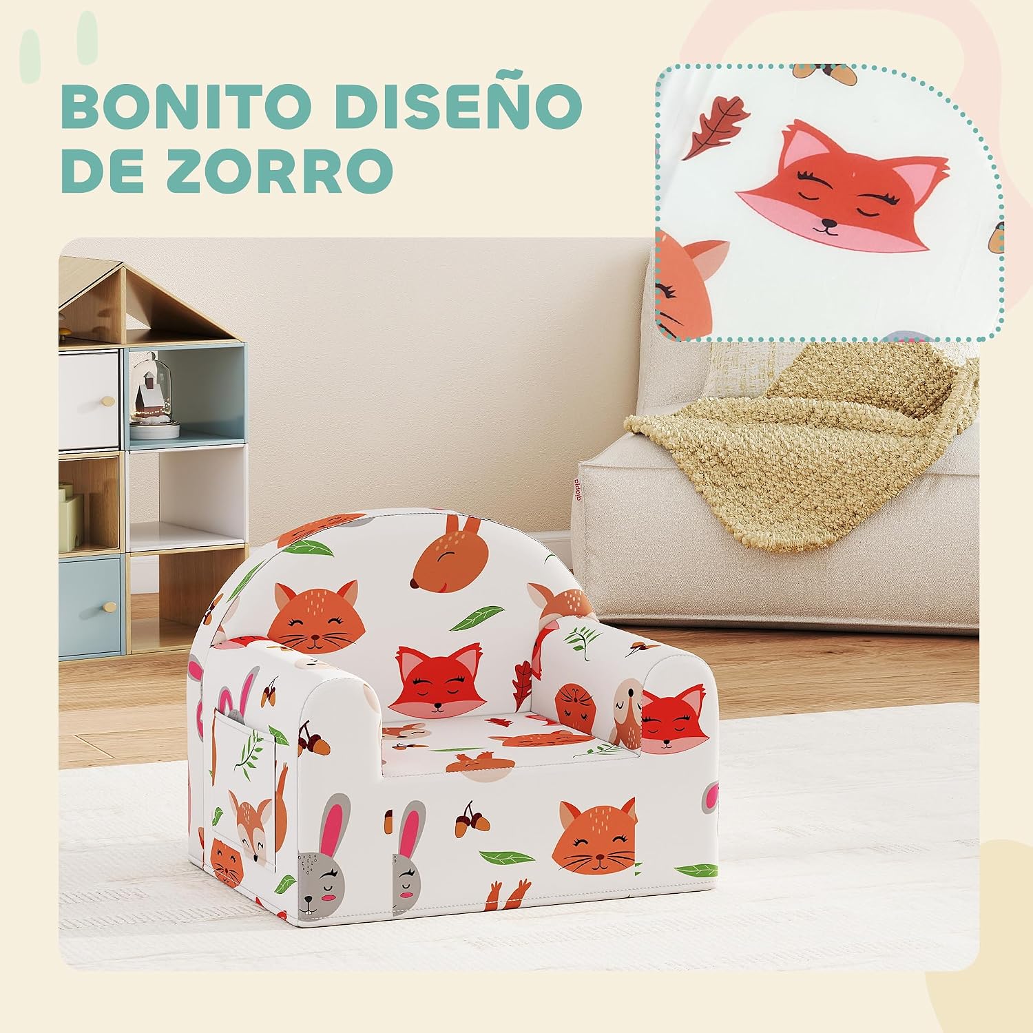 Thumbnail 4 de AIYAPLAY Sillón Infantil 54x40x43 cm