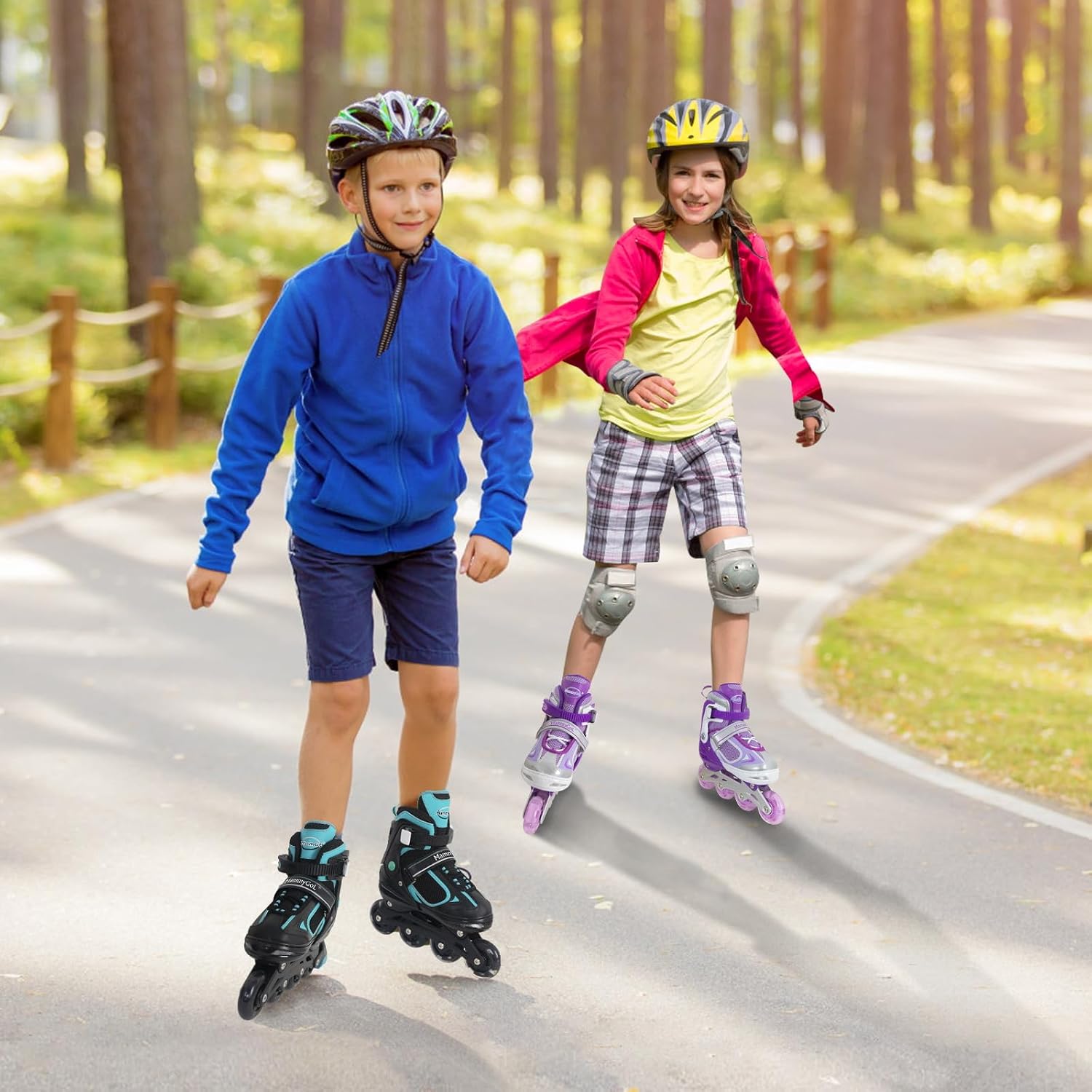 Thumbnail 6 de MammyGol Adjustable Inline Skates for Kids (4 Sizes) with Light Up Wheels