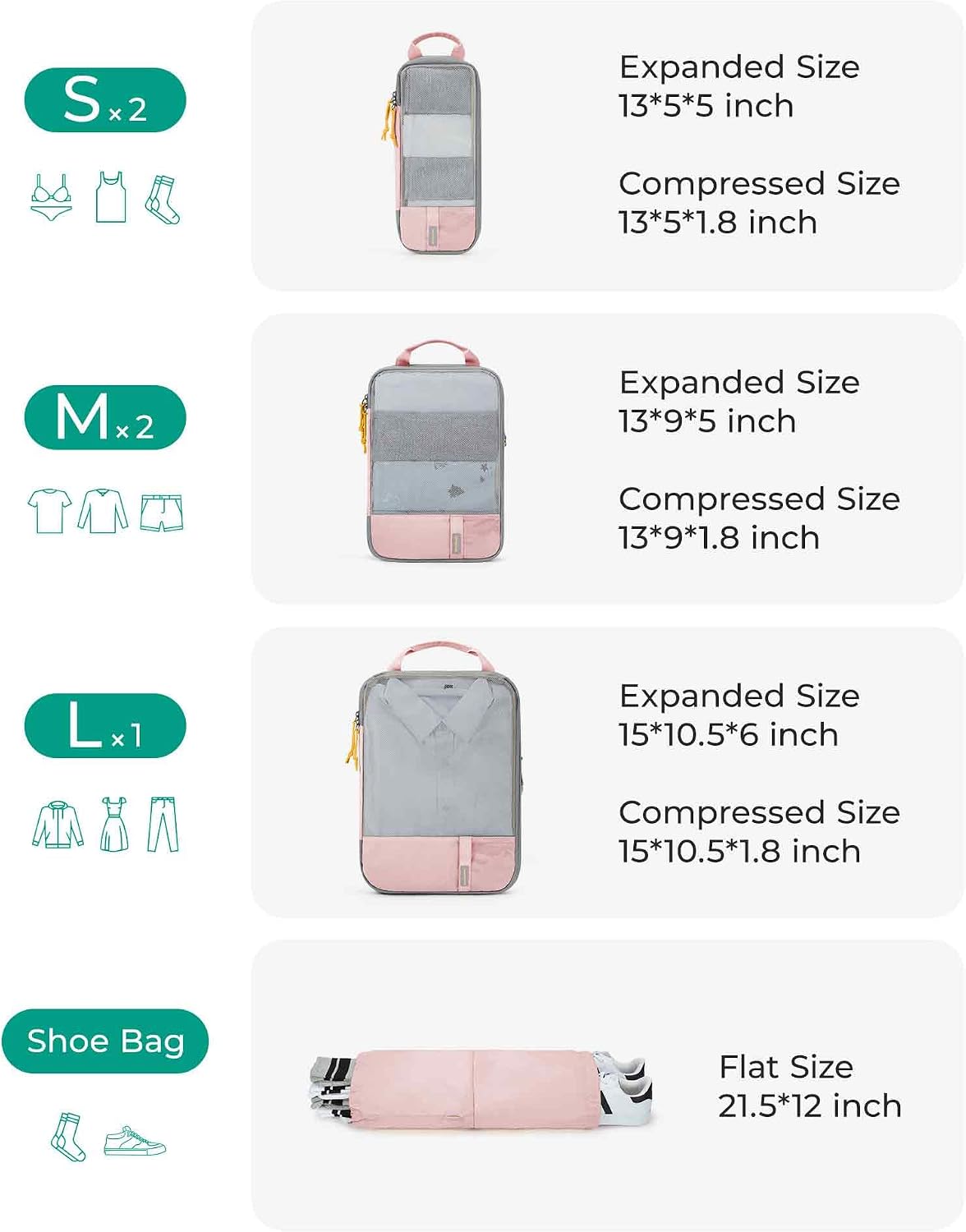Thumbnail 3 de BAGSMART Bolsas Organizador Maleta Escalable 6 piezas