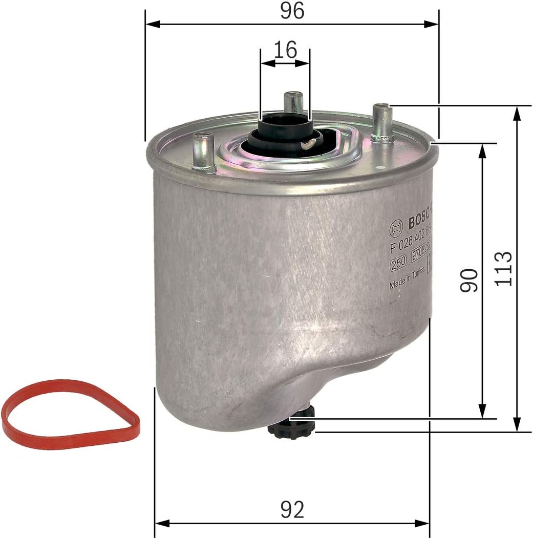 Detalle 2 de Bosch N2864 filtro diesel 144 mm