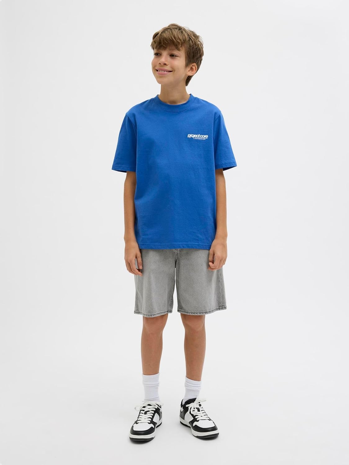 Detalle de JACK & JONES Jungen Jeans-Shorts Loose Fit – Junior