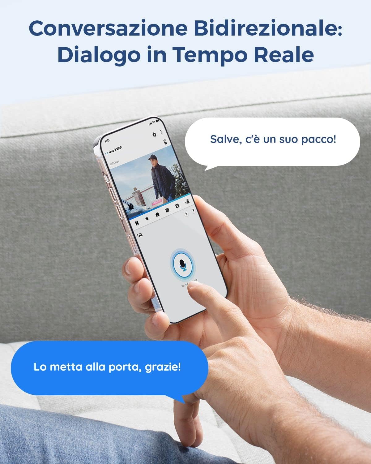 Detalle de Reolink PoE 4K Telecamera Esterno a Doppio Obiettivo – Duo 2 PoE, 180° e rilevamento intelligente