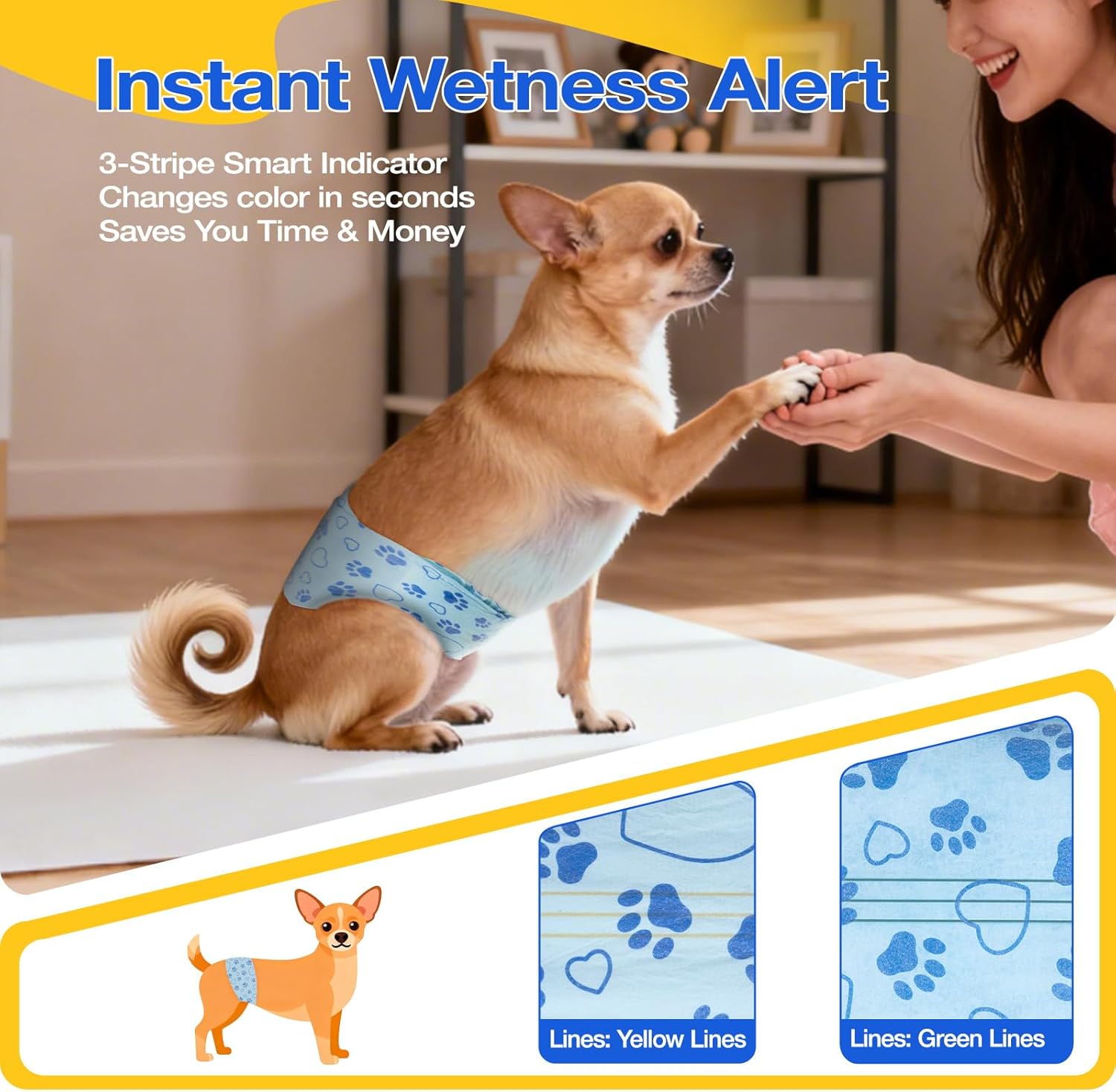 Thumbnail 1 de Pannolini per cani Flying Paws XS, 52 pezzi