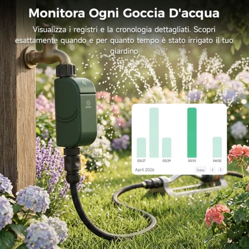 Detalle de WOOX Programmatore Irrigazione WiFi Intelligente – Senza Hub Richiesto