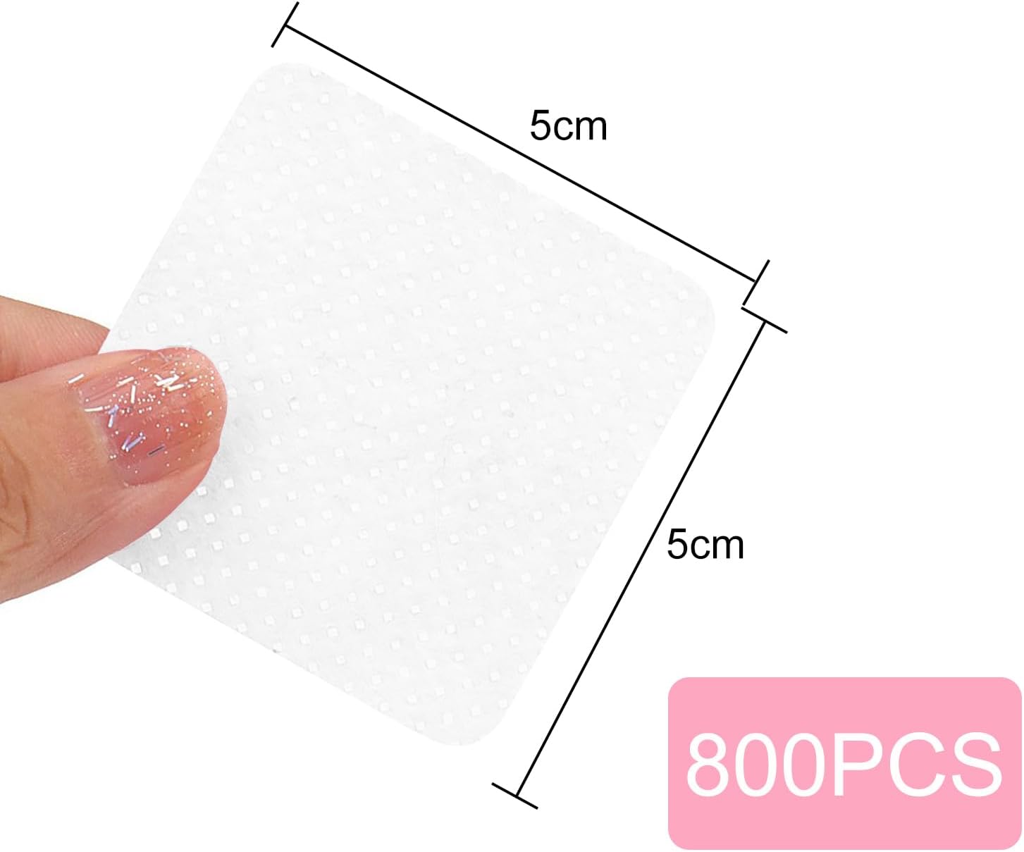 Detalle de xiluuyou 800 Pcs Lint Free Wipes for Nails – Premium Nail Cleaning Pads