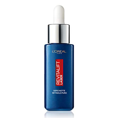 Detalle 2 de L'Oréal Paris Siero Notte Revitalift Laser X3: siero notte al retinolo puro 30 ml per pelle levigata e idratata