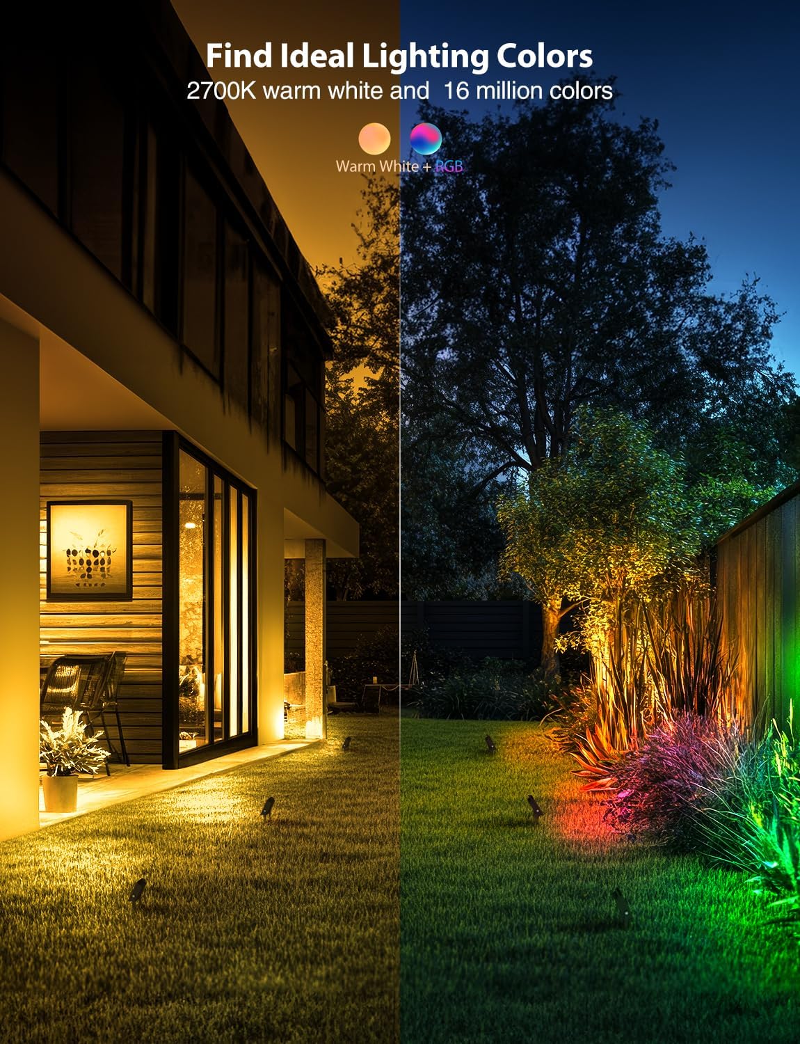 Detalle de Onforu RGB LED Outdoor Flood Light 25W