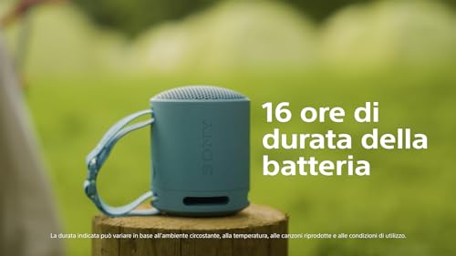 Thumbnail 2 de Sony SRS-XB100: Speaker wireless Bluetooth portatile, resistente IP67 e cinturino in Nero