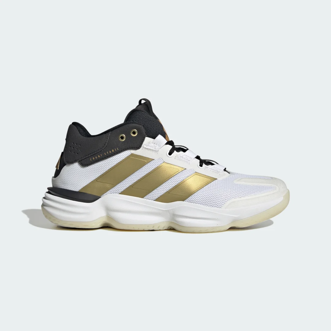 Detalle de Zapatilla Court Stabil Indoor Adidas — estabilidad y rendimiento para canchas indoor