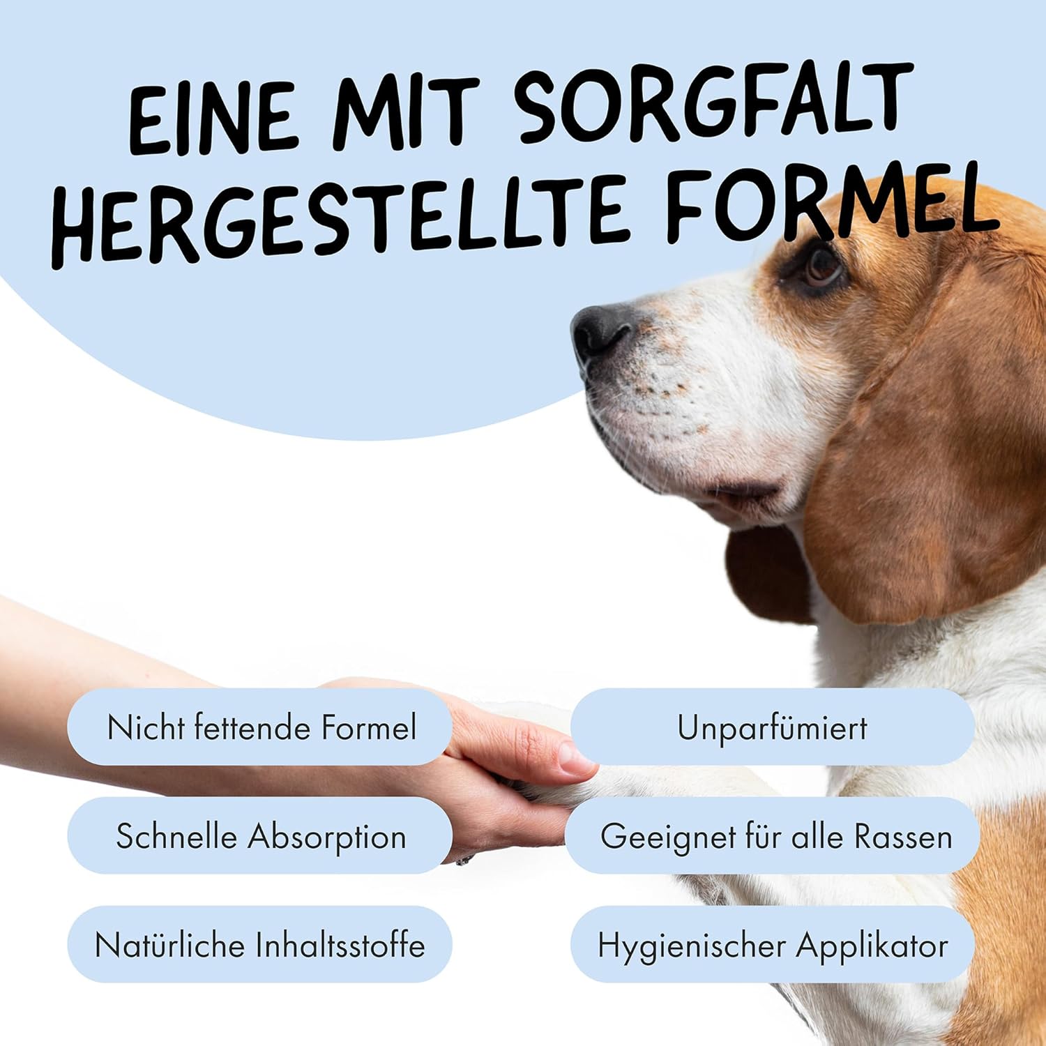 Detalle 2 de Belly® Pfotenbalsam Hund – 50 ml, Winterpfotenpflege gegen Eis, Streusalz und Trockenheit
