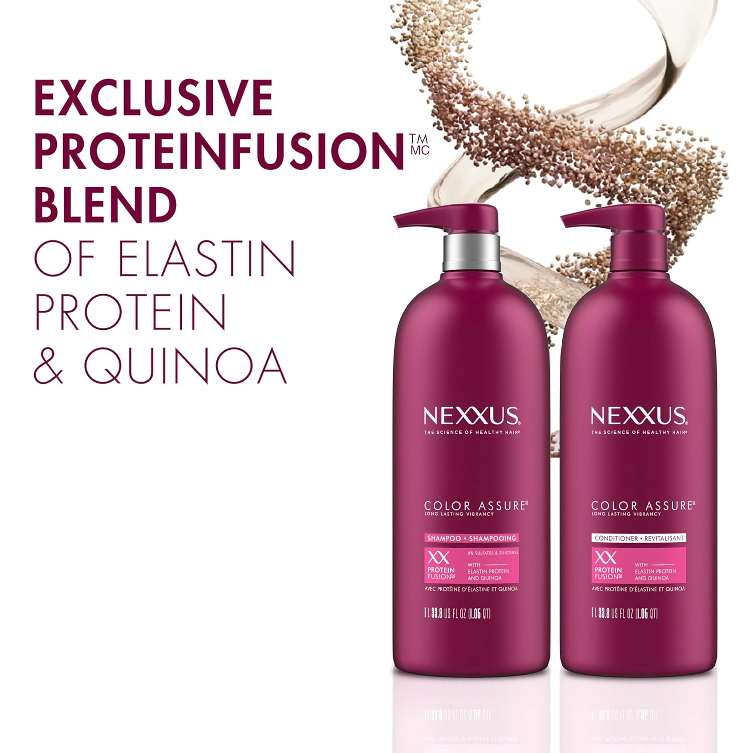 Thumbnail 2 de Nexxus Color Assure Shampoo and Conditioner (Color Treated Hair) — Color Vibrancy for Up to 40 Washes, 33.8 oz, 2 Count