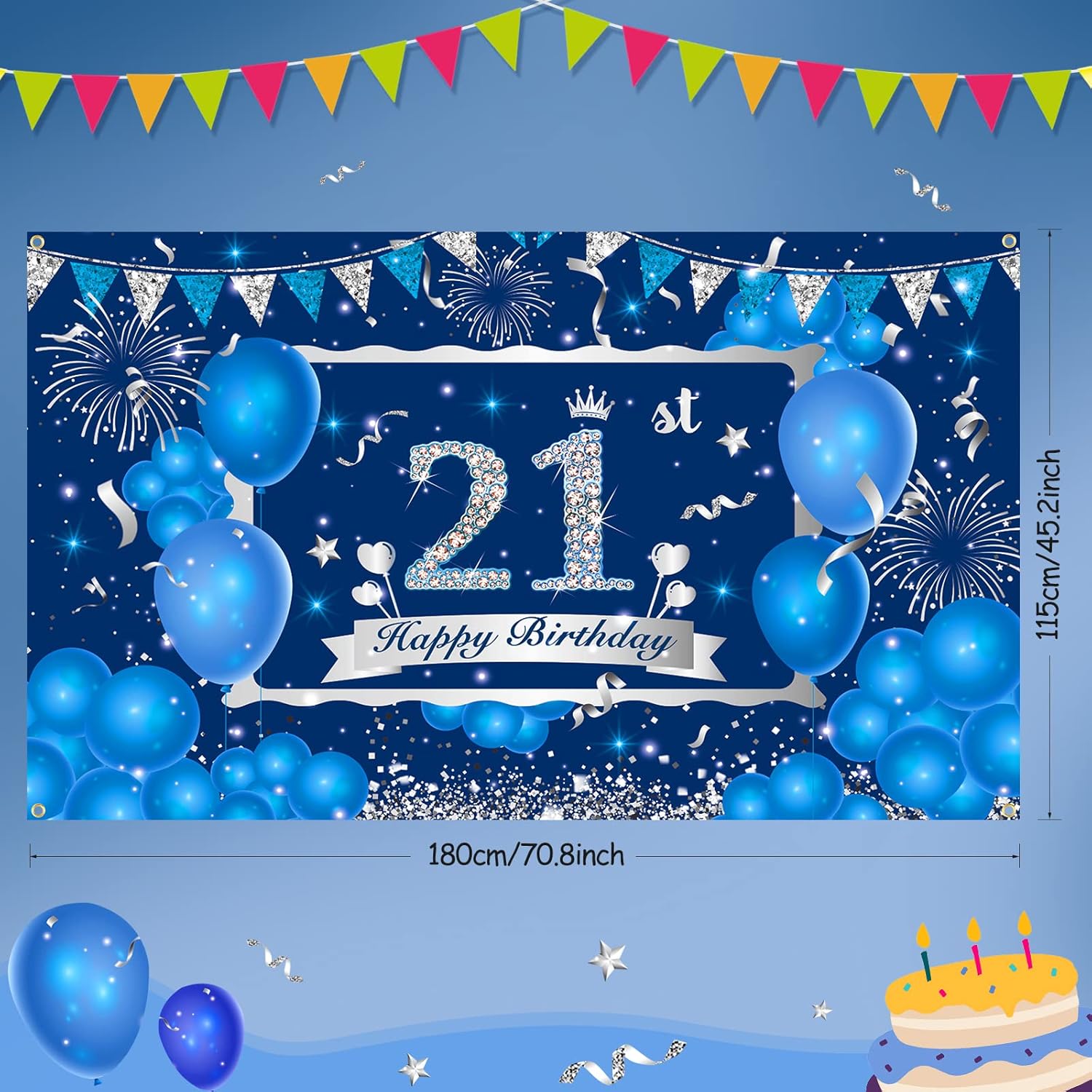 Thumbnail 3 de RUMIA Geburtstag Banner 180×110 cm 🎈