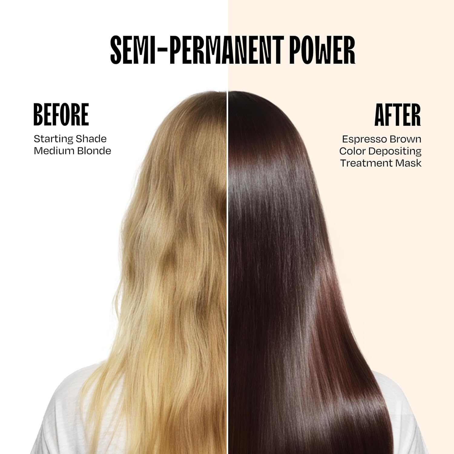 Thumbnail 1 de Overtone Espresso Brown Semi-Permanent Hair Color Conditioner (8 oz) – Nourishing Color Depositing Mask