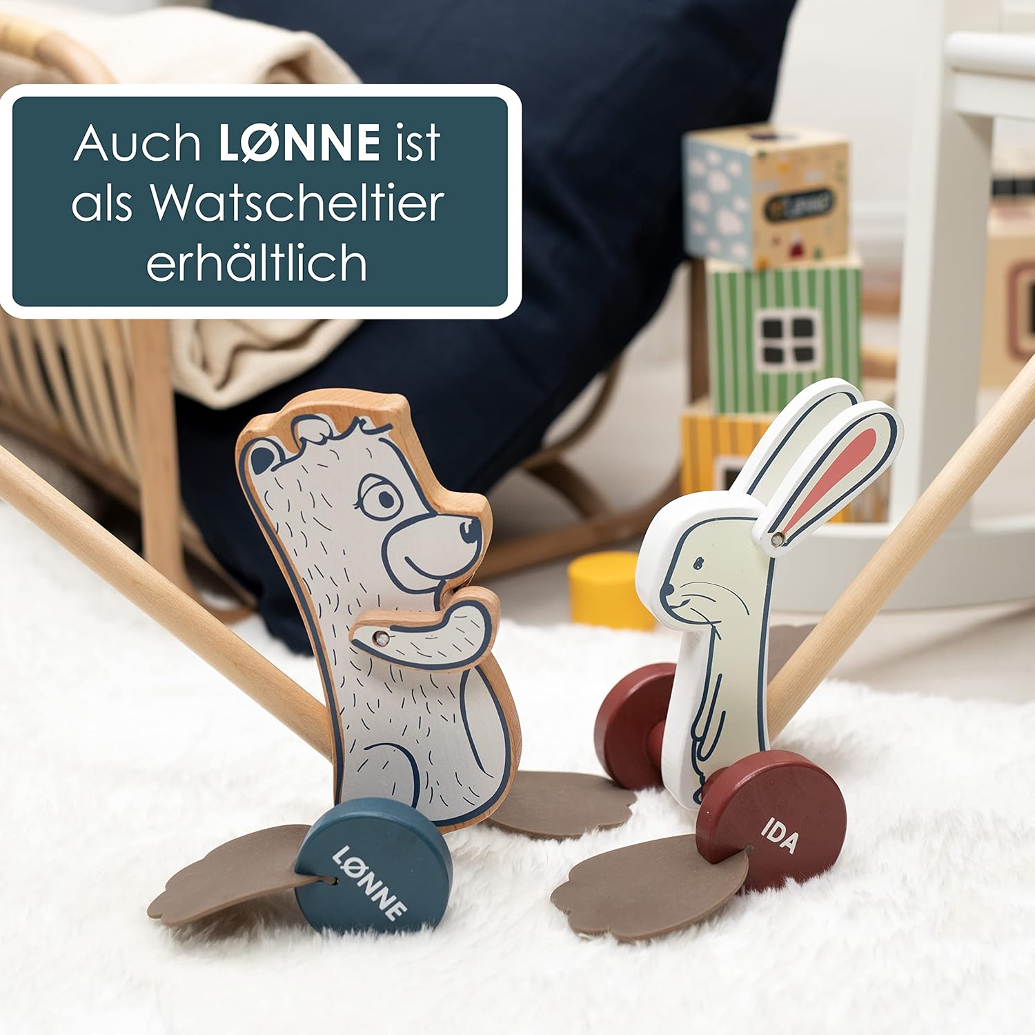 Thumbnail 4 de HEJ LØNNE Ida Schiebefigur aus Holz 12x12