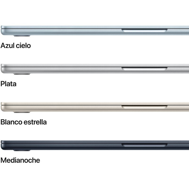 Detalle 2 de Apple MacBook Air 15,3" con Apple M5, 16 GB + 512 GB SSD, GPU de 10 núcleos – Medianoche