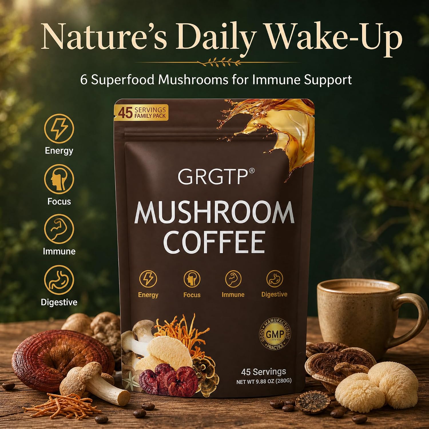 Thumbnail 1 de GRGTP Mushroom Coffee