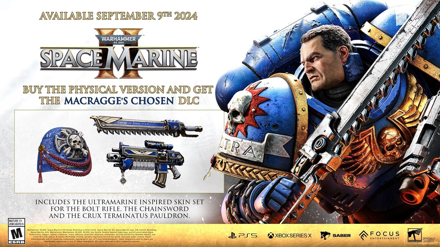Detalle 2 de Warhammer 40,000: Space Marine 2 (PlayStation 5) — Solo or 3-Player Co-op Third-Person Action