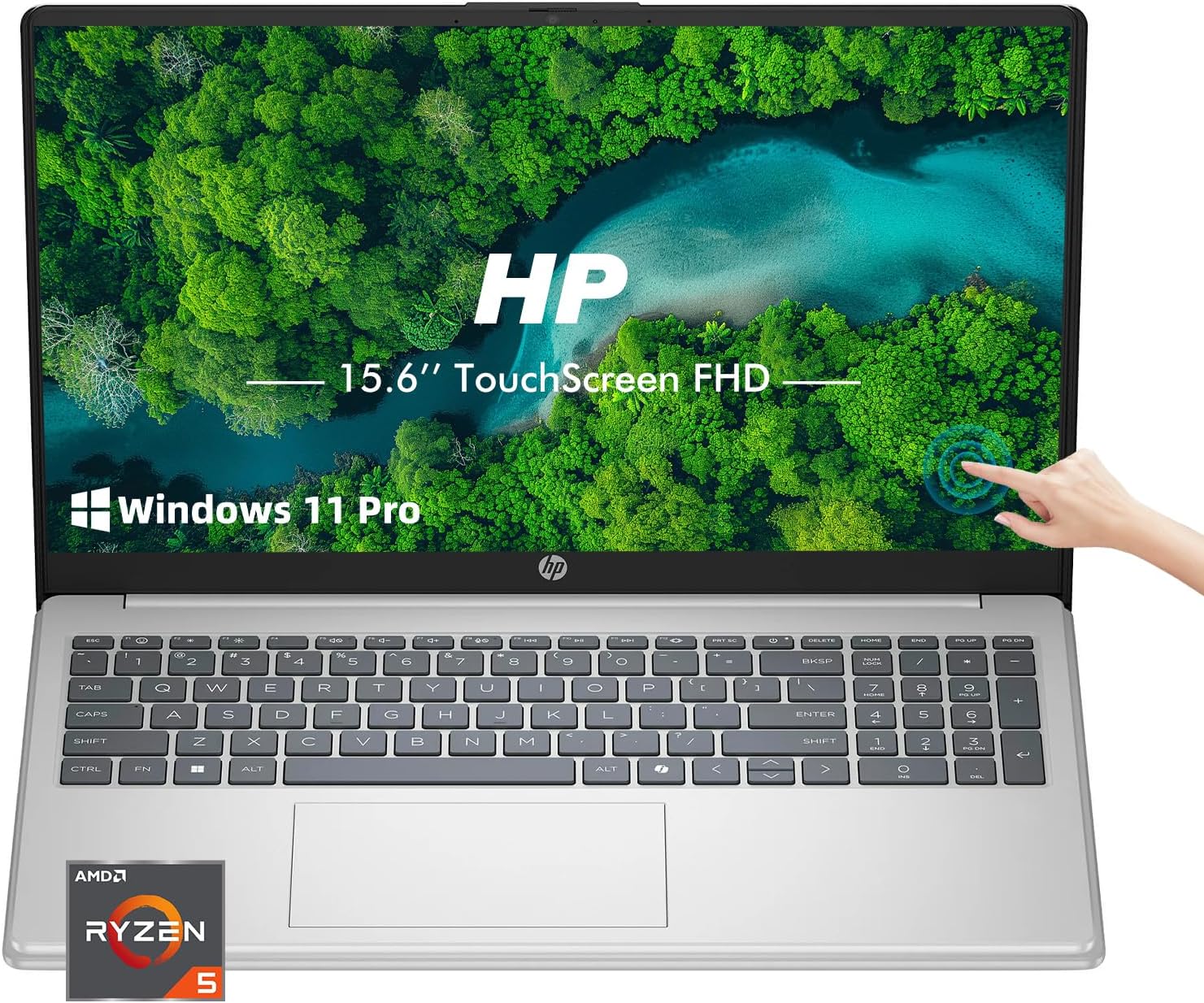 Detalle de HP Touchscreen Laptop, 15.6-inch