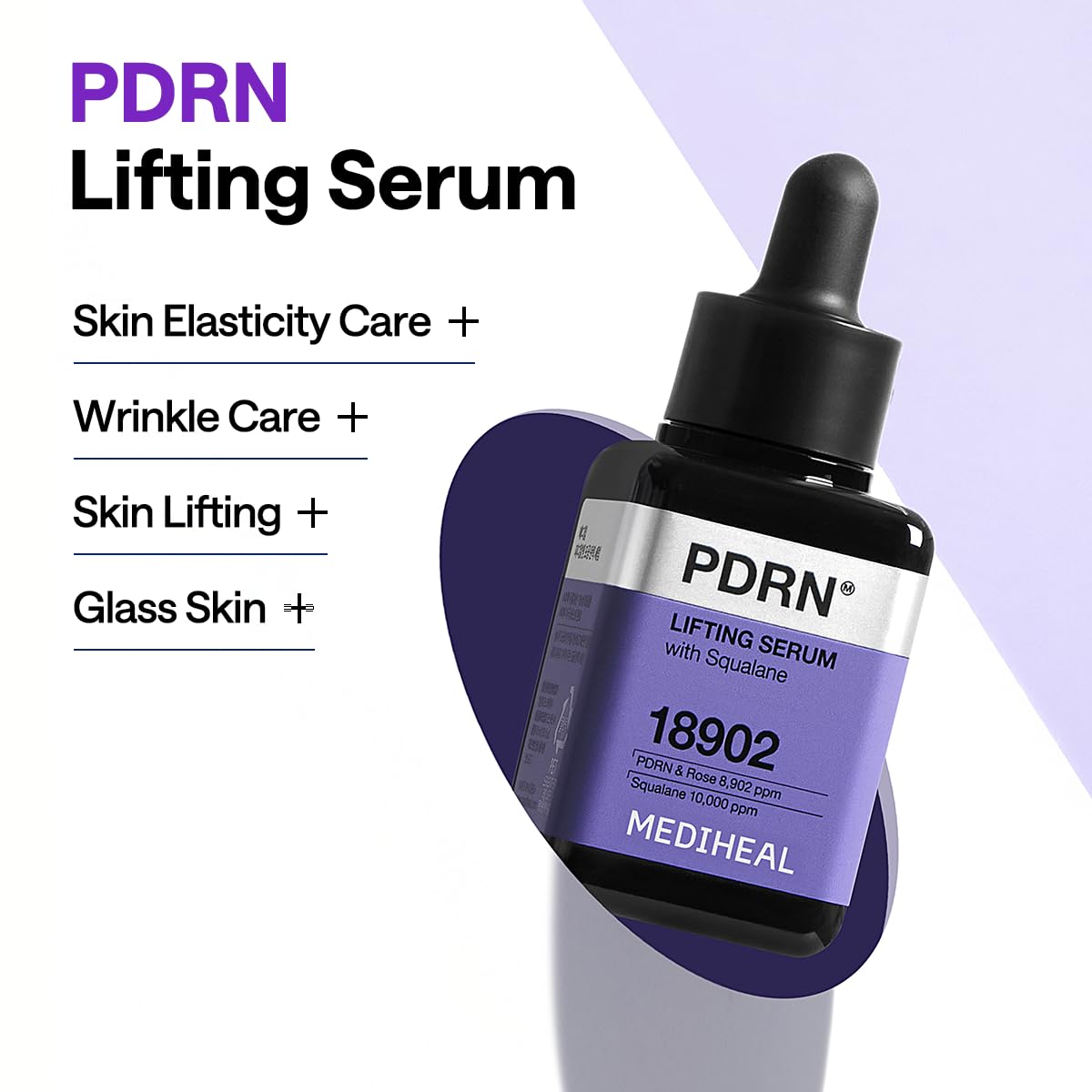 Detalle de Mediheal PDRN Lifting Serum with Squalane (1.35 fl. oz) for firmer-looking, pore-focused glow