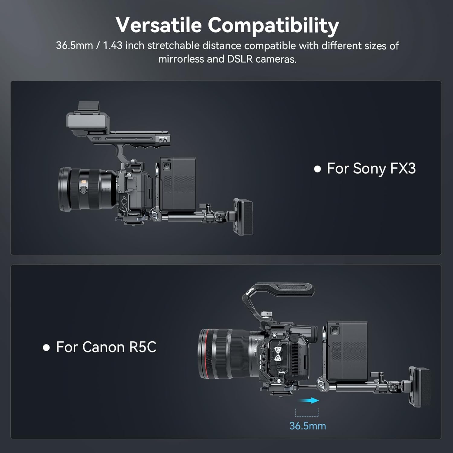 Thumbnail 2 de SMALLRIG 4063 V-Mount Battery Plate for DSLR