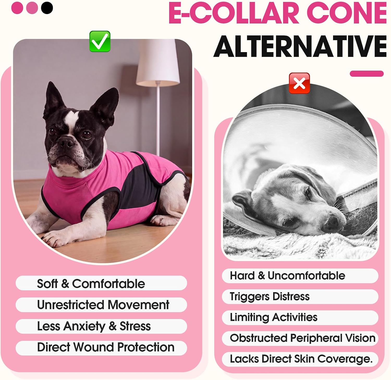 Detalle de IDOMIK Dog Recovery Suit with Cotton Padding