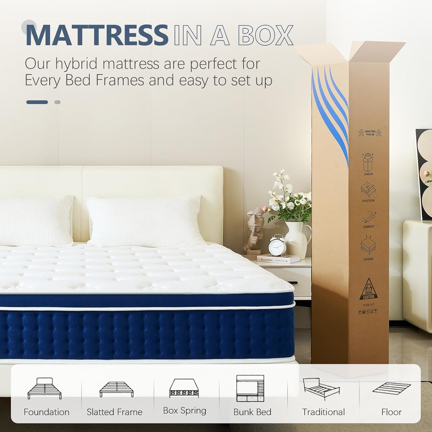 Thumbnail 5 de Bednew Single Hybrid Mattress 30cm