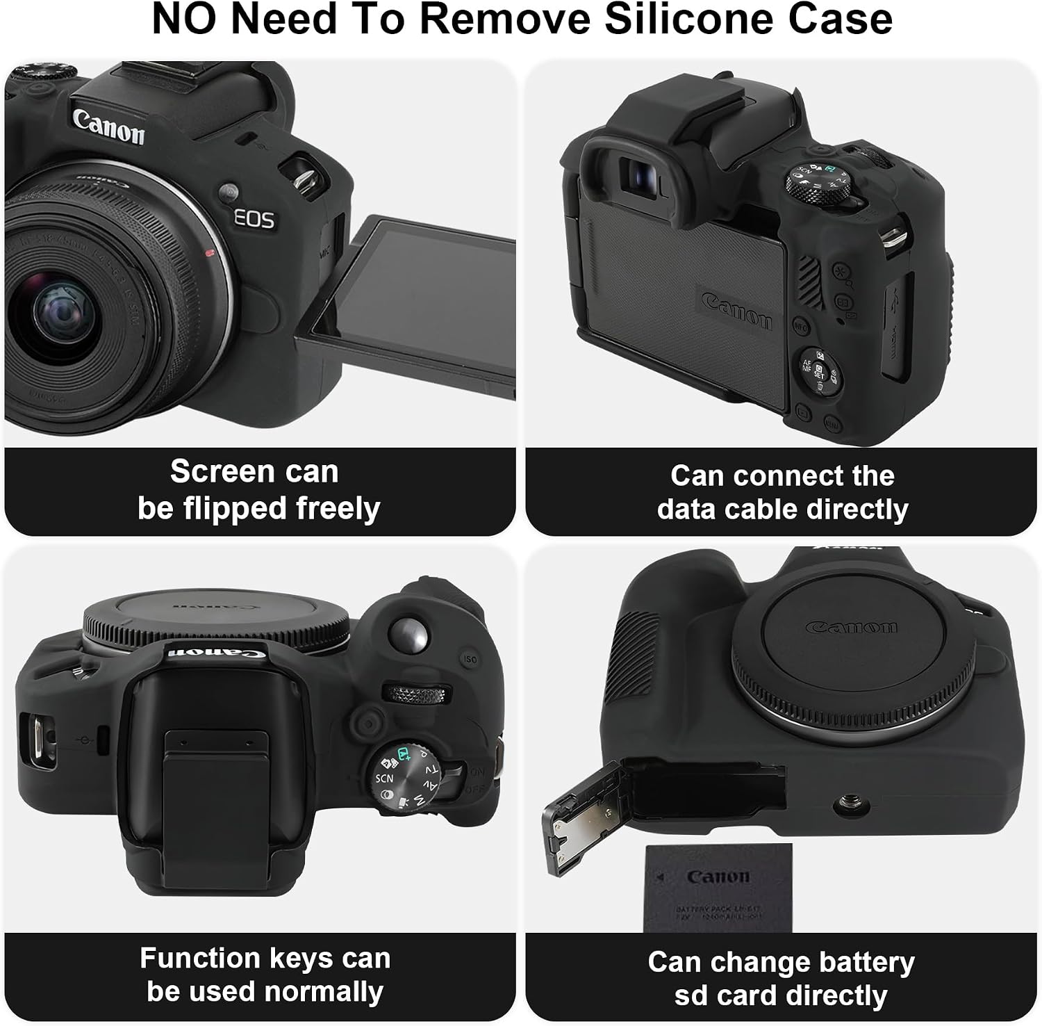 Detalle 2 de Elonbo Silicone Case for Canon EOS R50