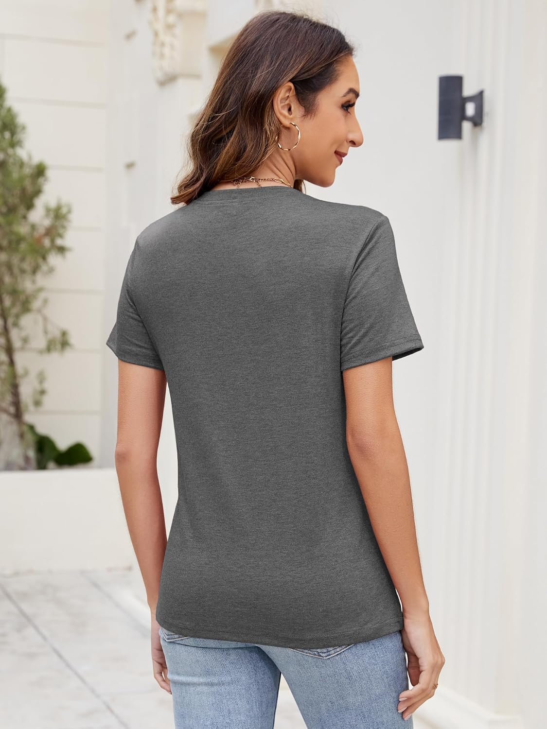 Detalle 2 de YGOODM Ygoodm T-Shirt V-Ausschnitt 3er Pack