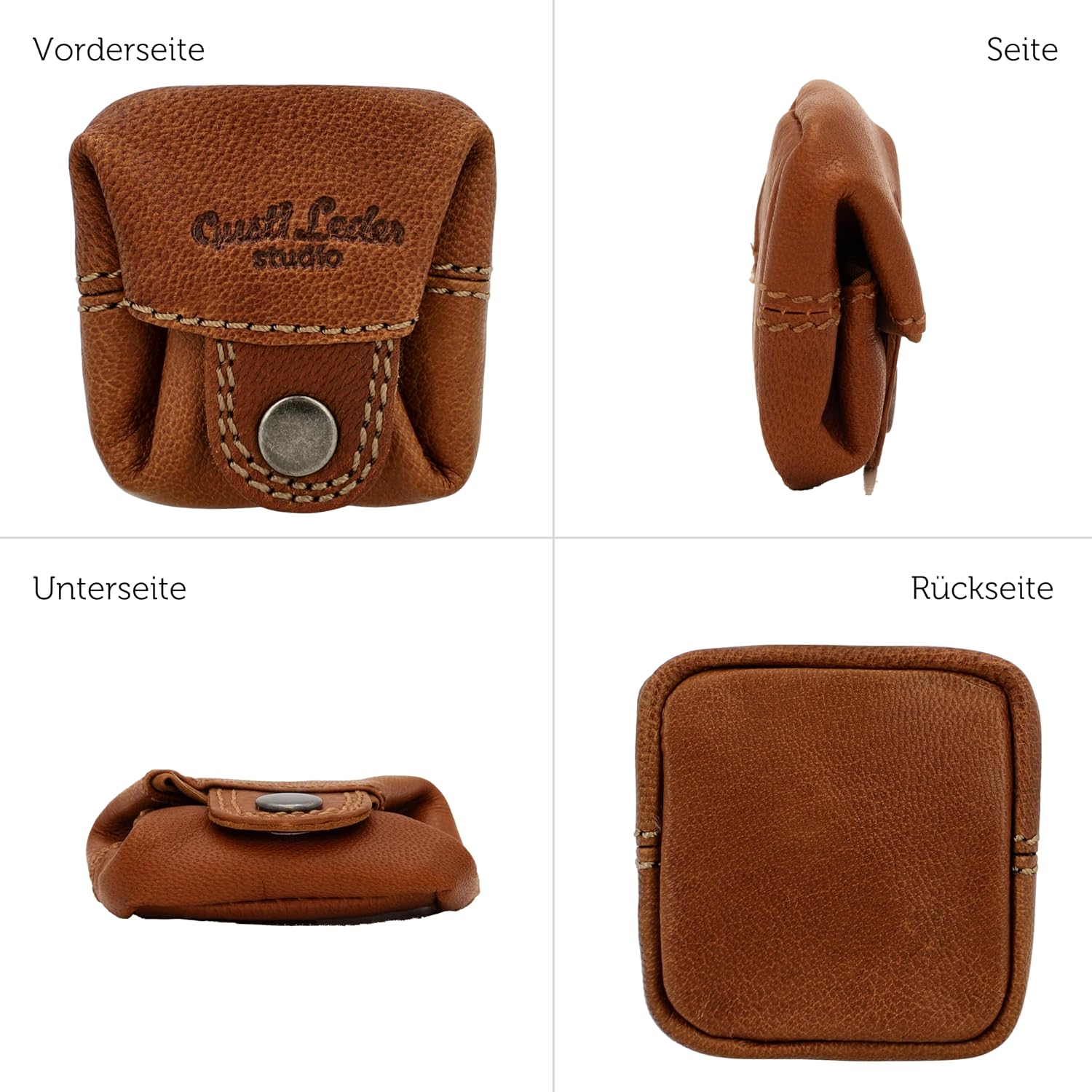 Thumbnail 4 de Gusti Linus Damen Geldbörse aus Leder – kompakte Mini-Wiener-Schachtel im Vintage-Stil