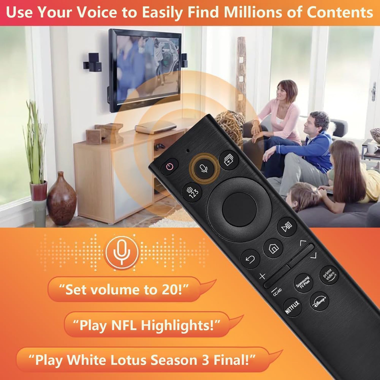 Detalle 2 de Replacement Remote for Samsung TVs 2-Year