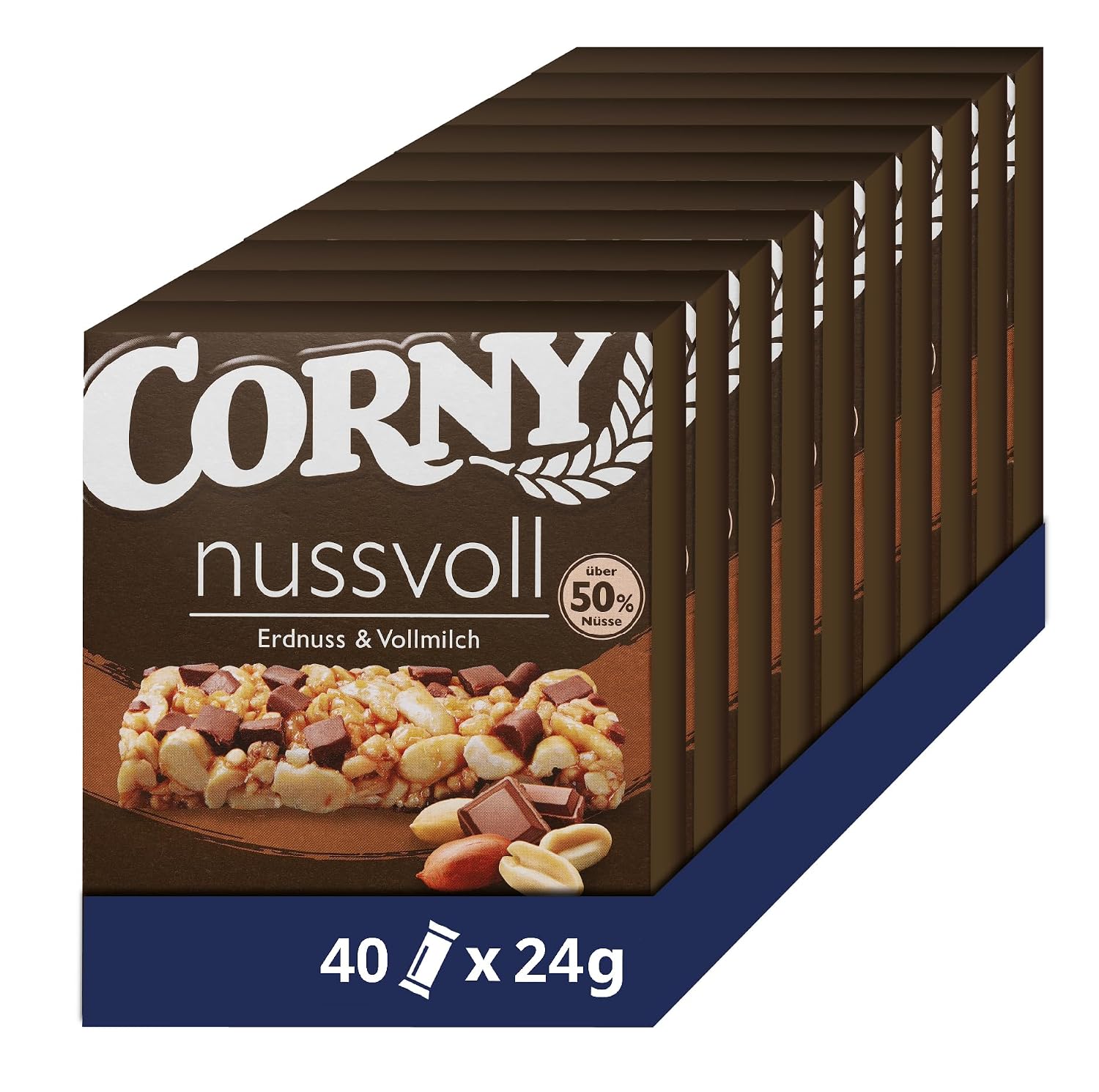 Thumbnail 6 de Corny Nussvoll Nussriegel 40×24 g 🍫