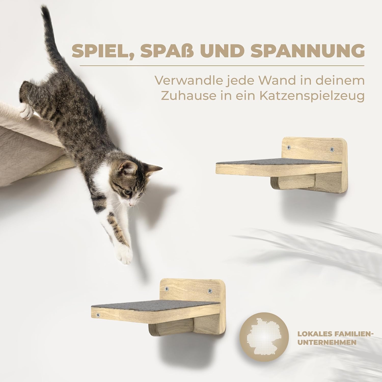 Thumbnail 4 de WOOWOOD Kletterwand Katzen 35 kg HĂ€ngematte đŸ