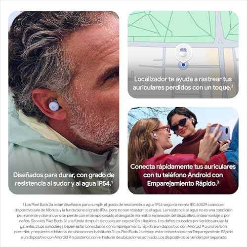 Thumbnail 5 de Google Pixel Buds 2a: Auriculares inalámbrics con cancelación de ruido activa y ajuste cómodo – Verde musgo