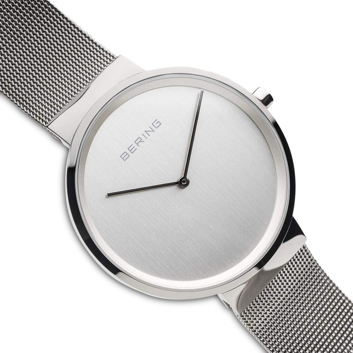 Thumbnail 2 de BERING 14539 Montre à Quartz Unisexe, 39 mm – Cadran argenté, boîtier inoxydable et bracelet Milanais