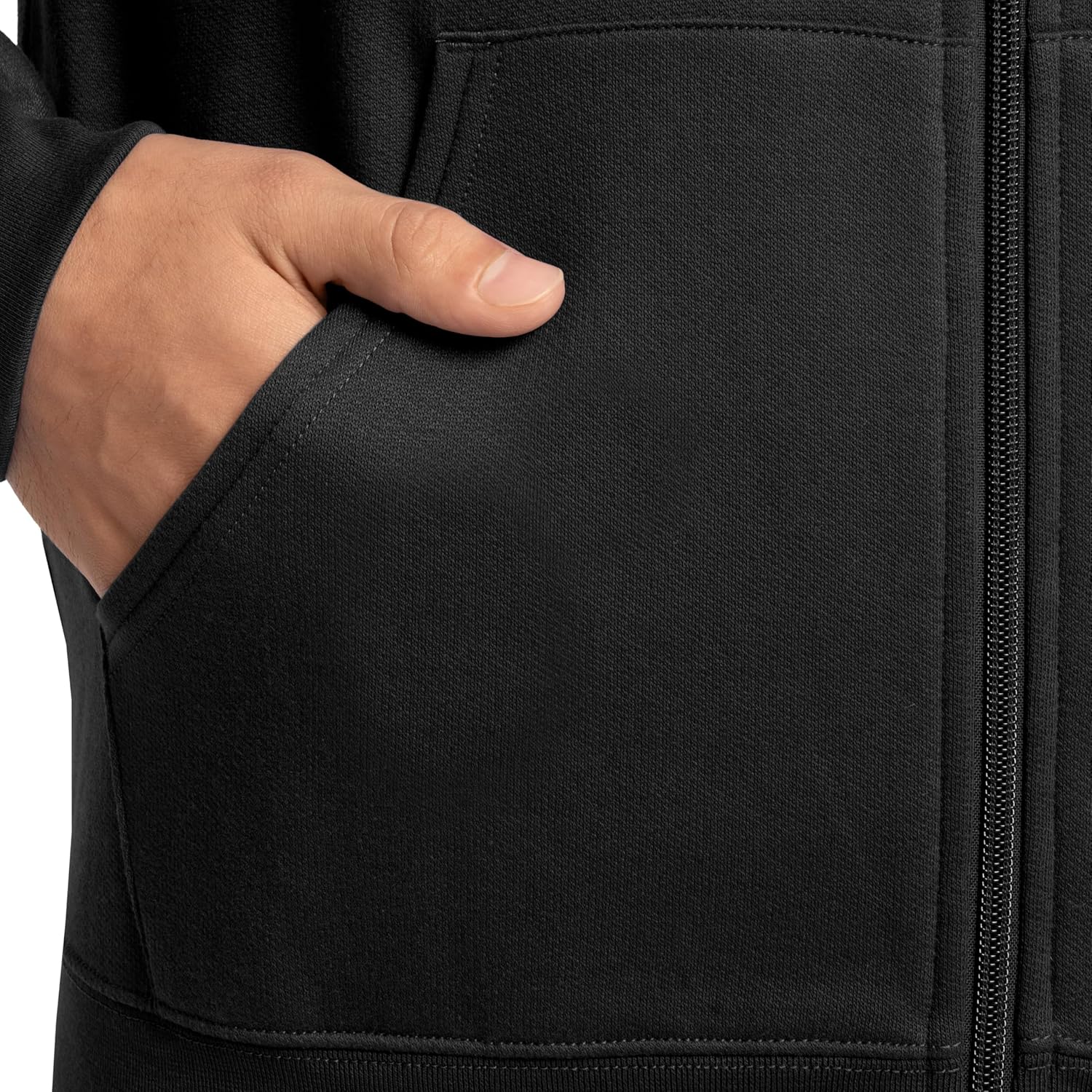 Detalle de Fruit of the Loom Eversoft fleece hoodie