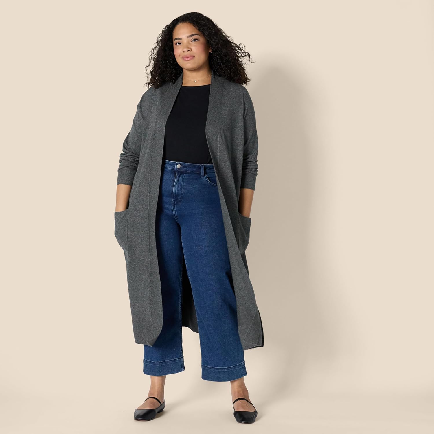 Thumbnail 2 de Amazon Essentials Women's Lightweight Floor Length Longline Cardigan