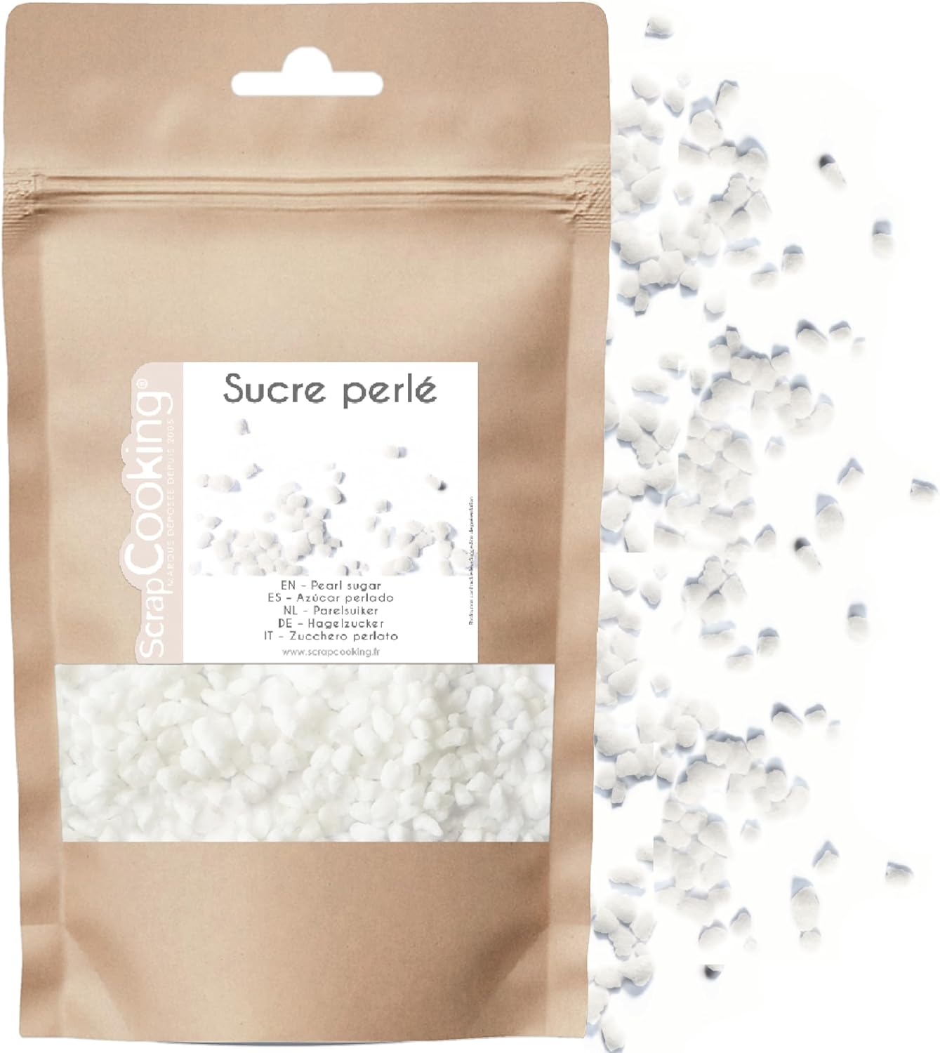 Detalle de ScrapCooking 4555 – cukier perłowy 130 g do dekorowania wypieków