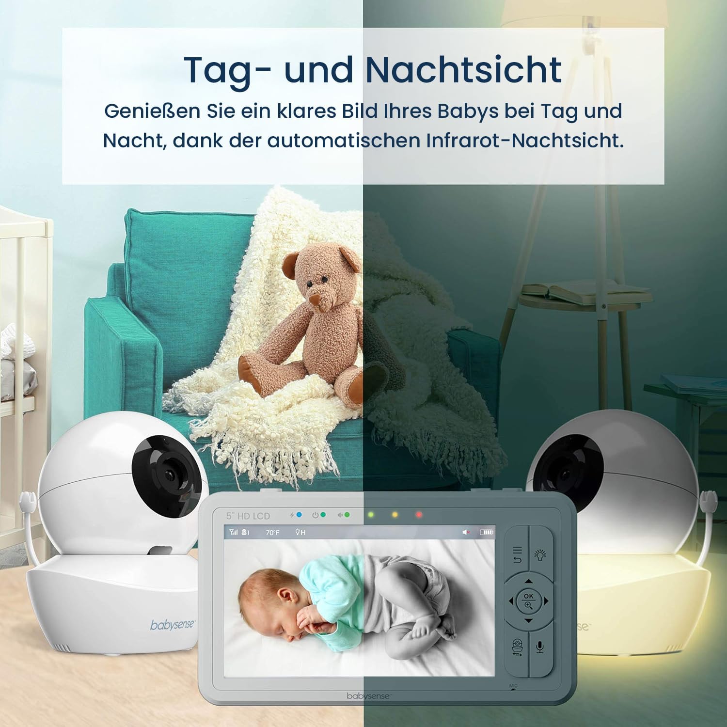 Thumbnail 4 de True Sleep HD Video-Babyphone 5-Zoll
